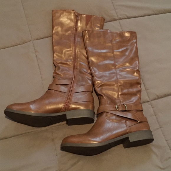 chocolate riding boots